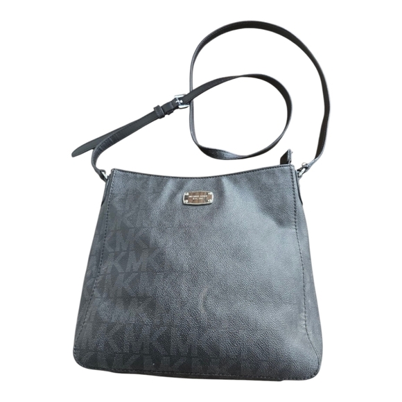 MICHAEL KORS Signature  Jet Set Travel Messenger Crossbody Folio Bag Rare - Picture 3 of 15